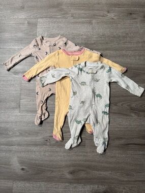 Cloud Island/Carters Footed Onesie Bundle